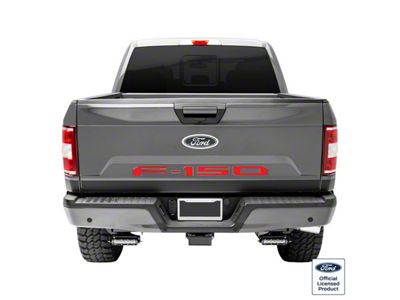 Tailgate Insert Letters; Red (18-20 F-150 w/o Tailgate Applique)