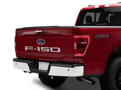 Tailgate Insert Letters; Stainless Steel (21-24 F-150)