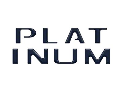 Tailgate Letter Inserts; Antimatter Blue (21-25 F-150 Platinum)