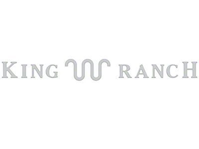Tailgate Letter Inserts; Avalanche Gray (21-25 F-150 King Ranch)