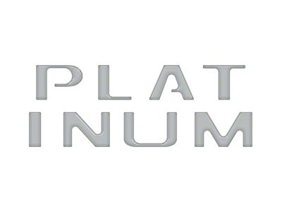 Tailgate Letter Inserts; Avalanche Gray (21-25 F-150 Platinum)
