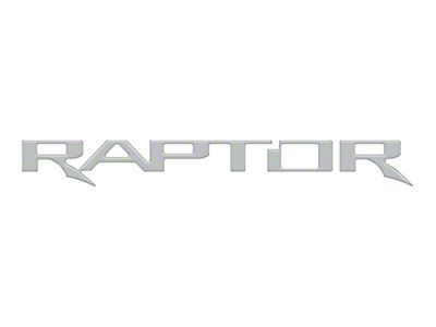 Tailgate Letter Inserts; Avalanche Gray (17-20 F-150 Raptor w/o Tailgate Applique)