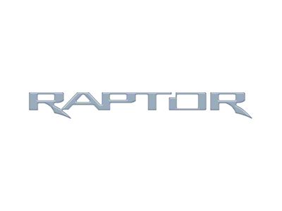 Tailgate Letter Inserts; Azure Gray (17-25 F-150 Raptor w/ Tailgate Applique)