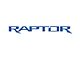 Tailgate Letter Inserts; Blue Lightning (17-24 F-150 Raptor w/ Tailgate Applique)