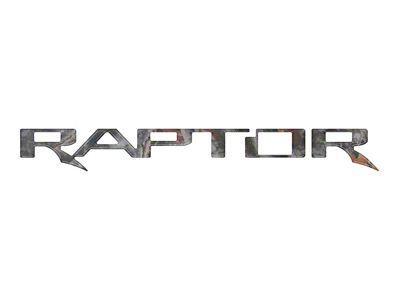 Tailgate Letter Inserts; Camouflage (21-25 F-150 Raptor w/o Tailgate Applique)
