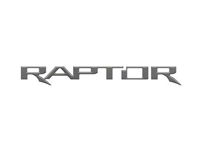Tailgate Letter Inserts; Carbonized Gray (17-24 F-150 Raptor w/ Tailgate Applique)