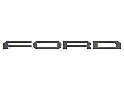 Tailgate Letter Inserts; Carbonized Gray (24-25 F-150 Raptor w/ Tailgate Applique)
