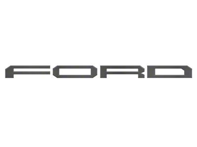 Tailgate Letter Inserts; Carbonized Gray (24-25 F-150 Raptor w/ Tailgate Applique)