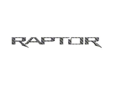 Tailgate Letter Inserts; Domed Carbon Fiber (17-25 F-150 Raptor w/ Tailgate Applique)