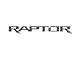 Tailgate Letter Inserts; Domed Carbon Fiber (17-24 F-150 Raptor w/ Tailgate Applique)