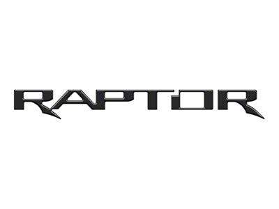 Tailgate Letter Inserts; Gloss Black (21-25 F-150 Raptor w/o Tailgate Applique)