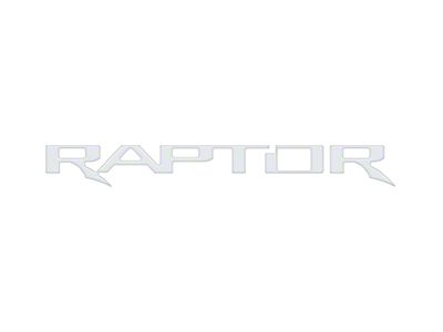 Tailgate Letter Inserts; Gloss White (17-25 F-150 Raptor w/ Tailgate Applique)