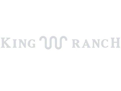 Tailgate Letter Inserts; Gloss White (21-25 F-150 King Ranch)
