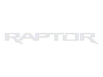 Tailgate Letter Inserts; Gloss White (17-20 F-150 Raptor w/o Tailgate Applique)