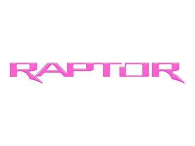 Tailgate Letter Inserts; Hot Pink (17-20 F-150 Raptor w/o Tailgate Applique)