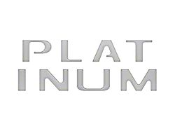 Tailgate Letter Inserts; Ingot Silver (21-26 F-150 Platinum)
