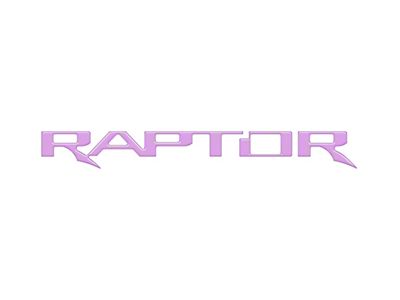 Tailgate Letter Inserts; Lavender Purple (17-24 F-150 Raptor w/ Tailgate Applique)