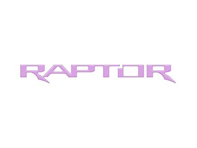 Tailgate Letter Inserts; Lavender Purple (17-25 F-150 Raptor w/ Tailgate Applique)