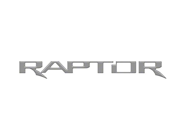 Tailgate Letter Inserts; Leadfoot Gray (17-24 F-150 Raptor w/ Tailgate Applique)