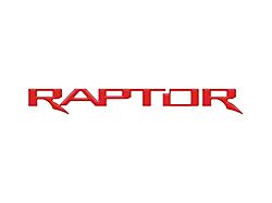 Tailgate Letter Inserts; Matte Red (17-26 F-150 Raptor w/ Tailgate Applique)