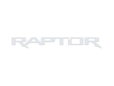 Tailgate Letter Inserts; Matte White (17-24 F-150 Raptor w/ Tailgate Applique)