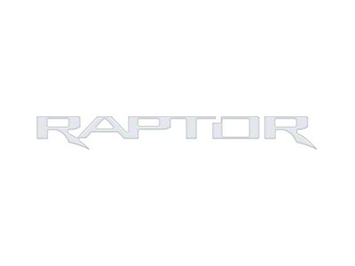 Tailgate Letter Inserts; Matte White (17-25 F-150 Raptor w/ Tailgate Applique)