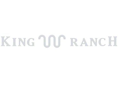 Tailgate Letter Inserts; Matte White (21-25 F-150 King Ranch)