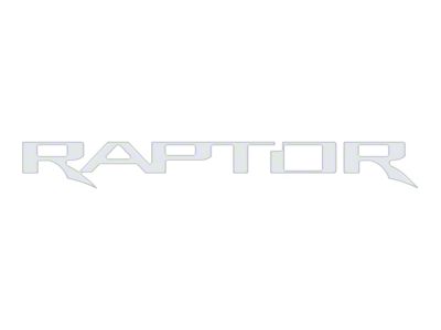 Tailgate Letter Inserts; Matte White (21-25 F-150 Raptor w/o Tailgate Applique)