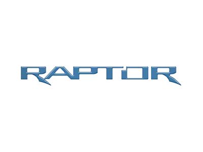 Tailgate Letter Inserts; Performance Blue (17-25 F-150 Raptor w/ Tailgate Applique)
