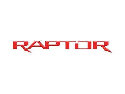 Tailgate Letter Inserts; Race Red (17-24 F-150 Raptor w/ Tailgate Applique)