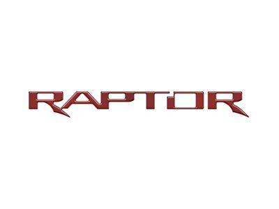 Tailgate Letter Inserts; Rapid Red (17-24 F-150 Raptor w/ Tailgate Applique)