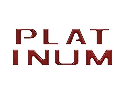 Tailgate Letter Inserts; Rapid Red (21-25 F-150 Platinum)