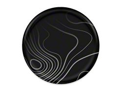 Tailgate Letter Inserts; Reflective Black Topo (21-25 F-150 Raptor w/o Tailgate Applique)