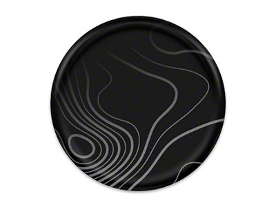 Tailgate Letter Inserts; Reflective Black Topo (21-25 F-150 Raptor w/o Tailgate Applique)