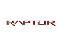 Tailgate Letter Inserts; Ruby Red (17-25 F-150 Raptor w/ Tailgate Applique)