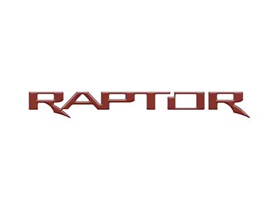 Tailgate Letter Inserts; Ruby Red (17-25 F-150 Raptor w/ Tailgate Applique)