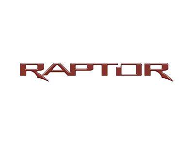 Tailgate Letter Inserts; Ruby Red (17-24 F-150 Raptor w/ Tailgate Applique)