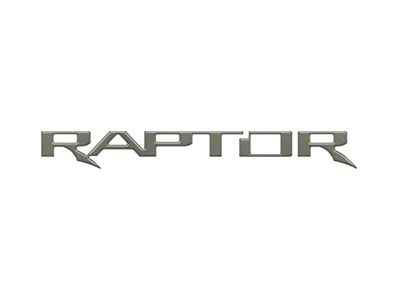 Tailgate Letter Inserts; Stone Gray (17-25 F-150 Raptor w/ Tailgate Applique)