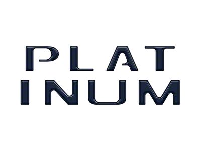 Tailgate Letter Inserts; Velocity Blue (21-25 F-150 Platinum)