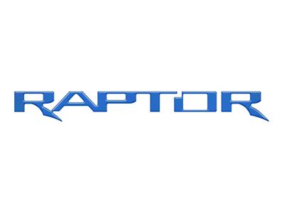 Tailgate Letter Inserts; Velocity Blue (17-20 F-150 Raptor w/o Tailgate Applique)
