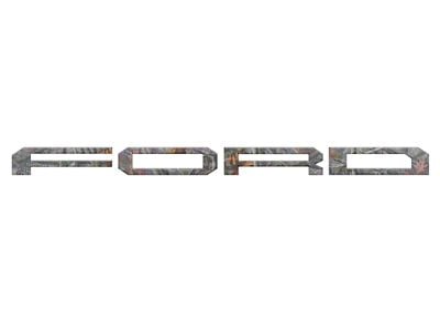Tailgate Letter Overlays; Camouflage (24-25 F-150 Raptor w/ Tailgate Applique)