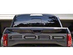 Tailgate Letter Overlays; Domed Carbon Fiber (19-20 F-150 Raptor w/ Tailgate Applique)