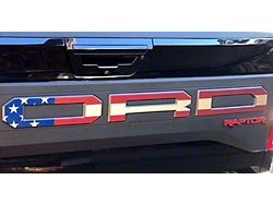 Tailgate Letter Overlays; Gloss White (17-20 F-150 Raptor w/ Tailgate Applique)