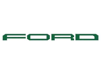 Tailgate Letter Overlays; Hunter Green (24-25 F-150 Raptor w/ Tailgate Applique)