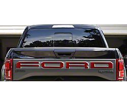 Tailgate Letter Overlays; Ruby Red (17-18 F-150 Raptor w/ Tailgate Applique)
