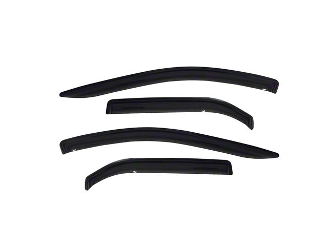 Tape-On Window Deflectors; Front and Rear; Smoke (04-08 F-150 SuperCab)