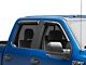 Tape-On Window Deflectors; Front and Rear; Smoke (15-24 F-150 SuperCrew)