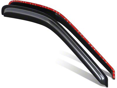Tape-On Wind Deflectors Window Visors; Smoked (97-03 F-150 Regular Cab)