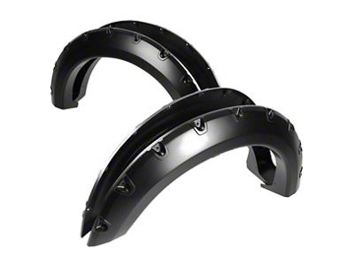 Terrain Fender Flares; Smooth Matte Black (04-08 F-150 Styleside)