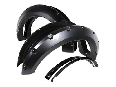 Terrain Fender Flares; Smooth Matte Black (15-17 F-150, Excluding Raptor)